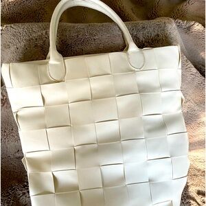 Large White Tote Bag